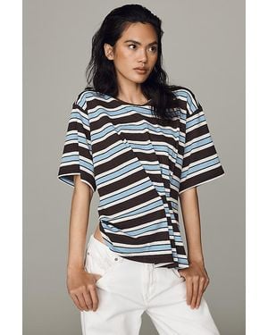 Pilcro Pleated Waist T-Shirt - Multicolour