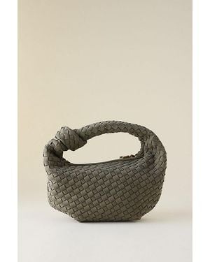 Melie Bianco Larissa Woven Faux-Leather Shoulder Bag - Brown
