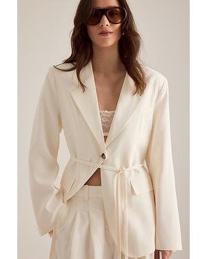 SELECTED Ellie Belted Blazer - Natural