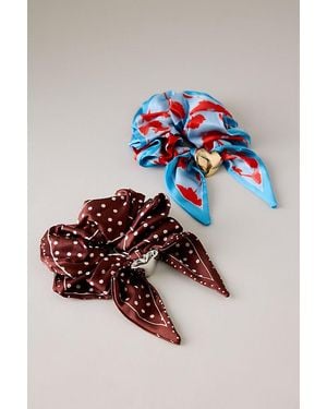 Anthropologie Scarf Hair Scrunchie - Multicolour