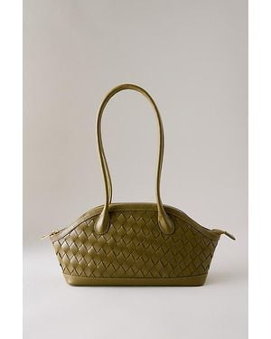 Nunoo Ayo Braided Florence Leather Shoulder Bag - Green
