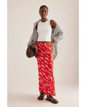 Never Fully Dressed Marina Dorris Maxi Skirt - Red