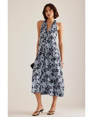 Samsøe & Samsøe Sacille Halter Midi Dress - Blue