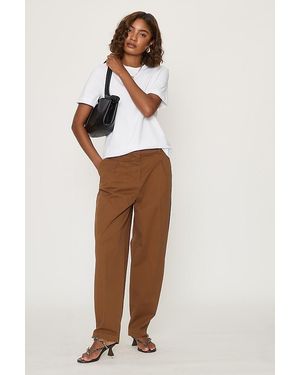 SELECTED Millie High-Rise Barrel Trousers - White