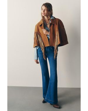 Pilcro Retro High-Rise Flare Jeans - Blue
