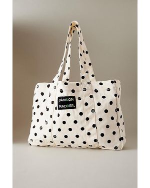 Damson Madder Polka Dot Tote Bag - Natural