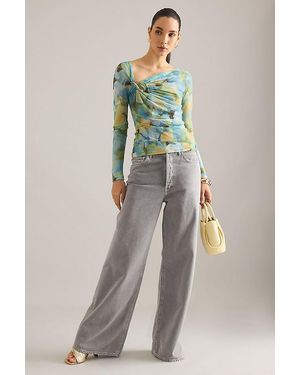 Bardot Marisol Asymmetric Mesh Top - Multicolour