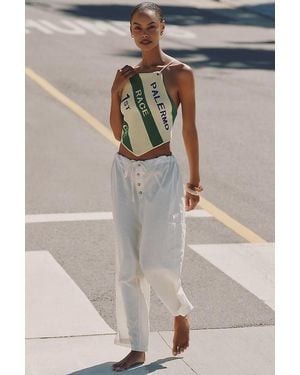 Celandine Linen-Blend Fisherman Trousers - White