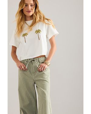 Never Fully Dressed Palm Boob T-Shirt - Natural