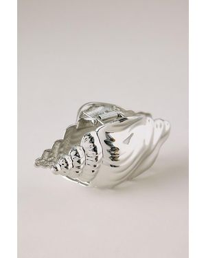 Anthropologie Metal Shell Hair Claw Clip - Metallic