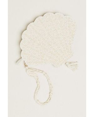 Maeve Beaded Icon Crossbody Bag - Natural