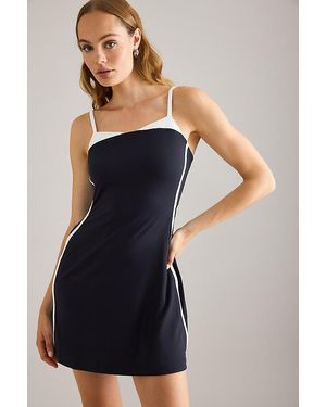 Daily Practice Peekaboo Basque-Waist Mini Dress - Blue
