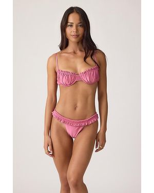 Faithfull the Brand Esterel Balconette Bikini Top - Red