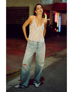 GOOD AMERICAN Good Standard High-Rise Baggy Jeans - Blue
