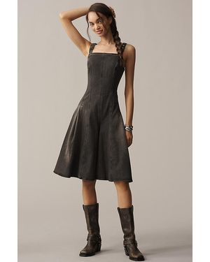 Pilcro Denim Midi Jumpsuit - Grey