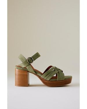 Esska Carlota Heeled Sandals - Green