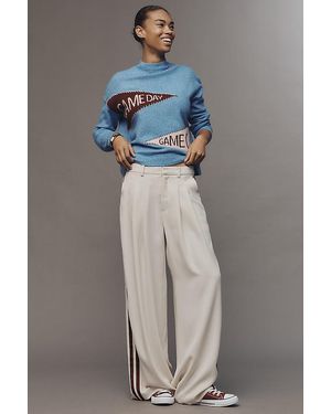 Sundry Game Day Mock-Neck Jumper - Grey