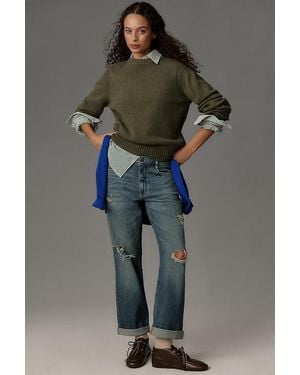Pilcro Baggy Boyfriend Mid-Rise Relaxed Jeans - Grey