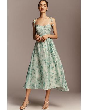 Astr Halcyon Midi Dress - Green