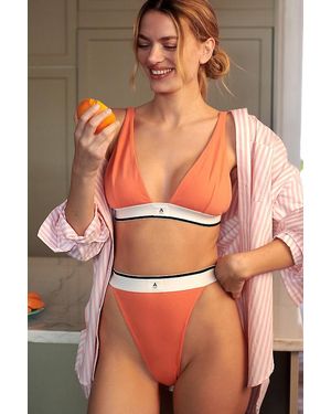 By Anthropologie Cotton High-rise Knickers - Orange