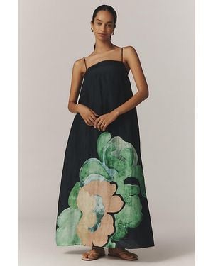 Significant Other Edith Linen Maxi Dress - Green