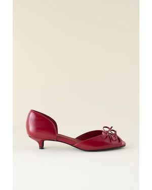 INTENTIONALLY ______ Carol Bow Heels - Red