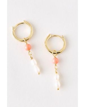 Enamel Copenhagen Liva Drop Earrings - White