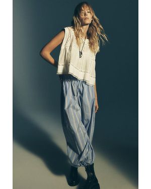 By Anthropologie Sleeveless Boxy Pintuck Top - Grey