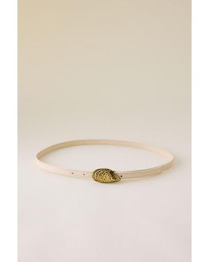 By Anthropologie Skinny Shell Hardware Belt - Natural