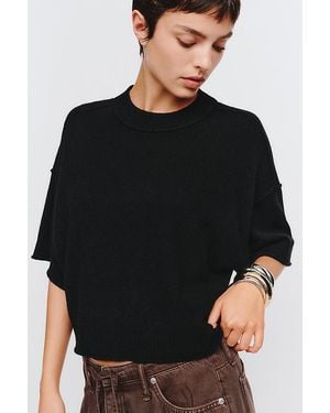 By Anthropologie The Goldie Crew-Neck 100% Cashmere Jumper - Grey