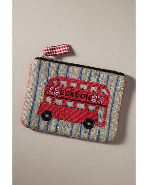 By Anthropologie Beaded City Pouch - Grey