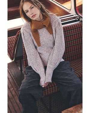 By Anthropologie Wool-Cashmere Chunky Knit Jumper - Black