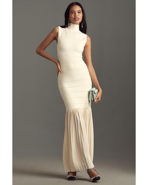 BLITHE Fitted Twofer Maxi Dress - Grey