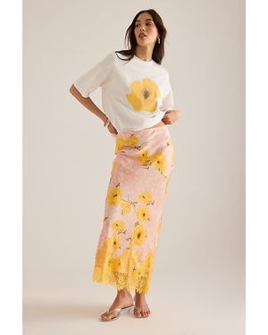 Never Fully Dressed Fawn Poppy Maeva Slip Skirt - Natural