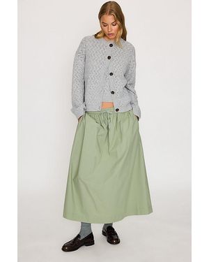 Varley Hossler Pointelle Cardigan - Green