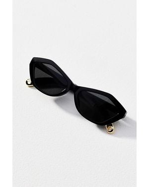 I-SEA Geometric Cat-Eye Sunglasses - Black