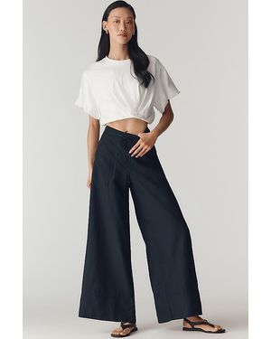 Anthropologie By The A-Line Wide Leg Trousers - Blue
