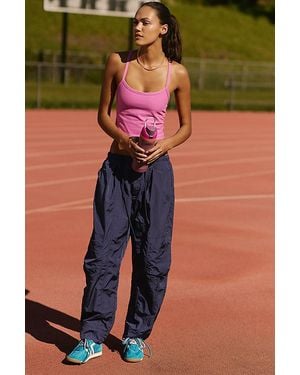 Daily Practice Tapered Drawstring Parachute Trousers - Green
