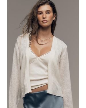 By Anthropologie Lightweight Open Cardigan - Grey