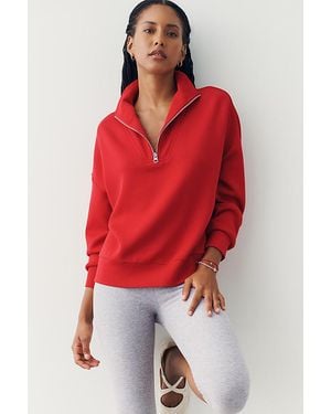 Varley Hawley Half-Zip Sweatshirt - Red