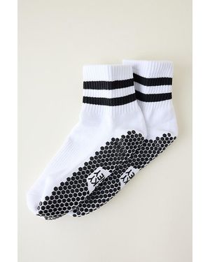 Lucky Honey Boyfriend Grip Socks - White