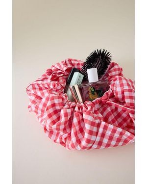 The Flat Lay Co. Parachute Drawstring Makeup Bag - Pink