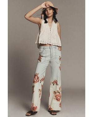 Pilcro The Rylan Relaxed High-Rise Flare Jeans By - Natural