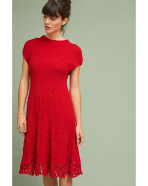Feather & Bone Oda Jumper Dress - Red