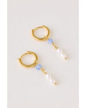 Enamel Copenhagen Liva Drop Earrings - Blue