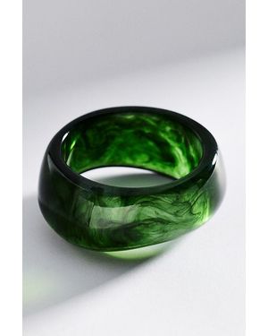 By Anthropologie Chunky Resin Bangle Bracelet - Green