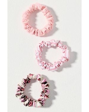 Anthropologie Everyday Scrunchies, Set Of 3 - Pink