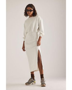 Daily Practice Long-Sleeve Knit Maxi Dress - Natural