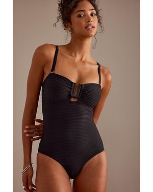 Sea Level Spinnaker Bandeau One-Piece Swimsuit - Black