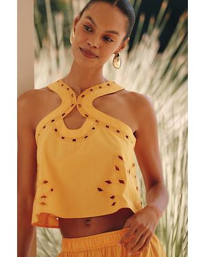 Celandine Cutwork Sun Top - Orange